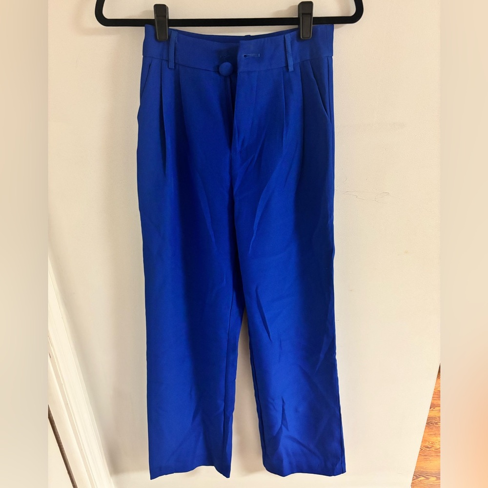 ASOS 4th & Reckless Blue Trouser Pants